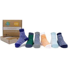 6 Pairs Trumpette Baby Socks – Eco-Friendly Recycled, 0-12M