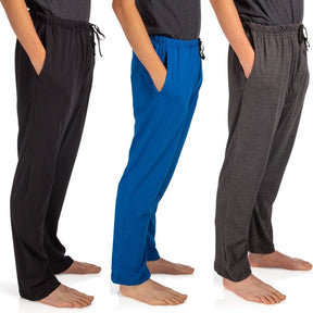 Tru Fit Men's Cotton Knit Lounge Pajama Pants – Fly & Pockets