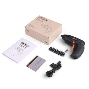 10 Bit Tacklife Cordless Drill Set – USB Rechargable, LED Light