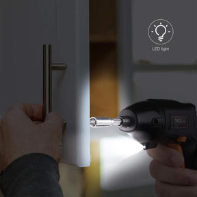 10 Bit Tacklife Cordless Drill Set – USB Rechargable, LED Light