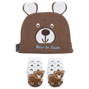 2pc Robeez Baby Boy Accessories Set – Hat, Socks, 0-12M