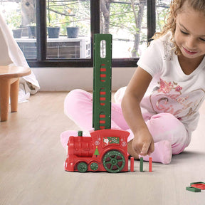 Prextex Santa’s Domino Christmas Train – Sets Up & Plays Music