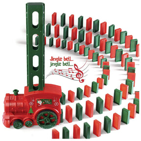 Prextex Santa’s Domino Christmas Train – Sets Up & Plays Music