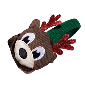 Capelli Reindeer Earmuffs – Fun & Knitted With Faux Fur Warmth