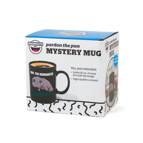BigMouth 16oz Ceramic Mystery Mug – Funny Puns Magically Appear!