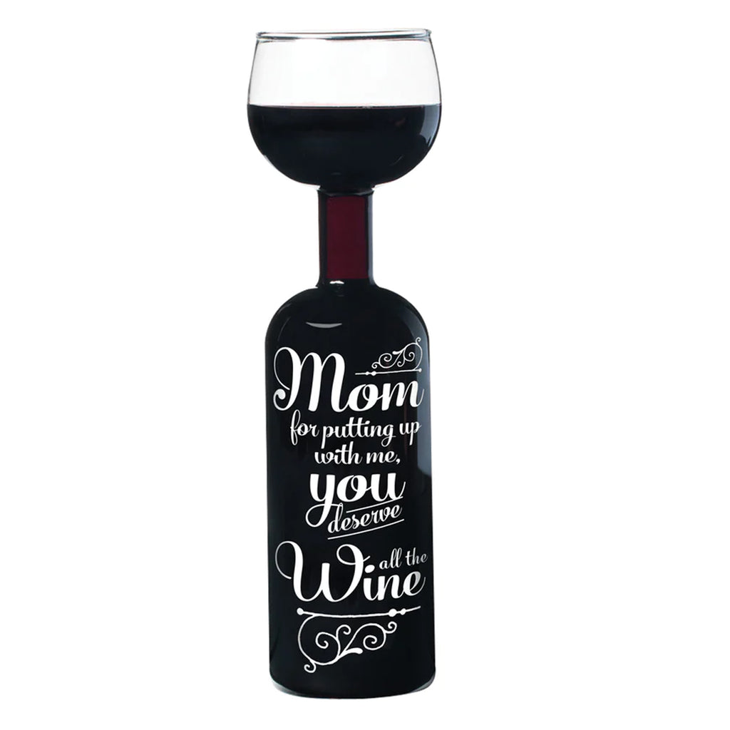 Ultimate Wine Bottle Glass Holds a Whole Bottle Drink 750ml - Big Mouth Toys