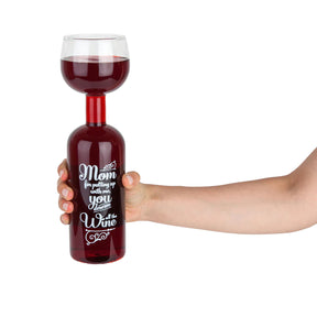 BigMouth 750mL Full Wine Bottle Glass – Mom Deserves It!