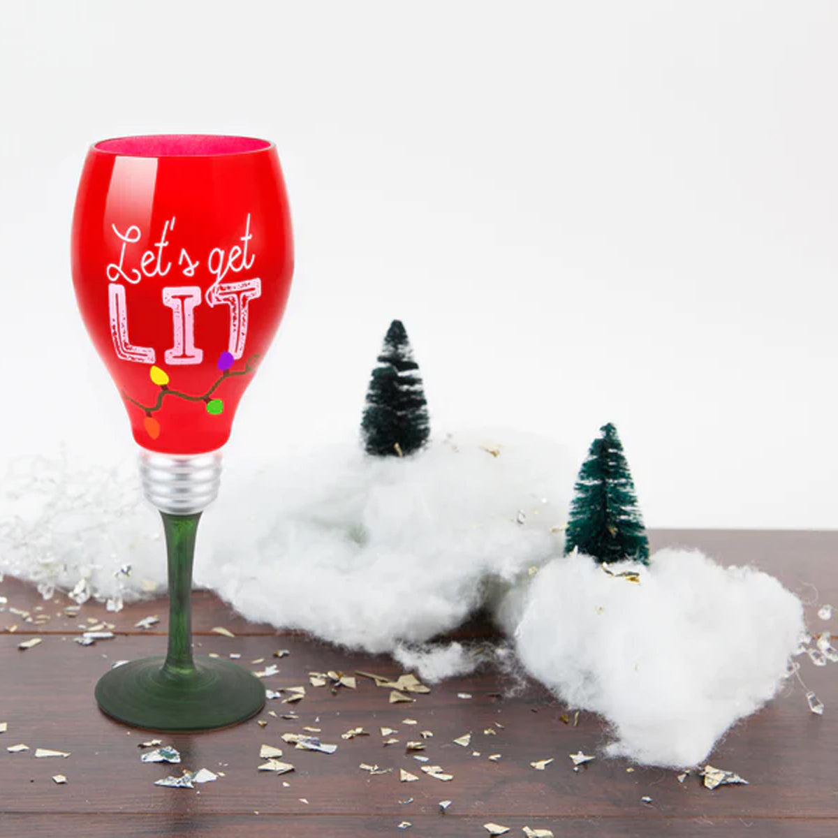 Bigmouth 20oz Holiday Cheer XL Wine Glass – Let’s Get Lit