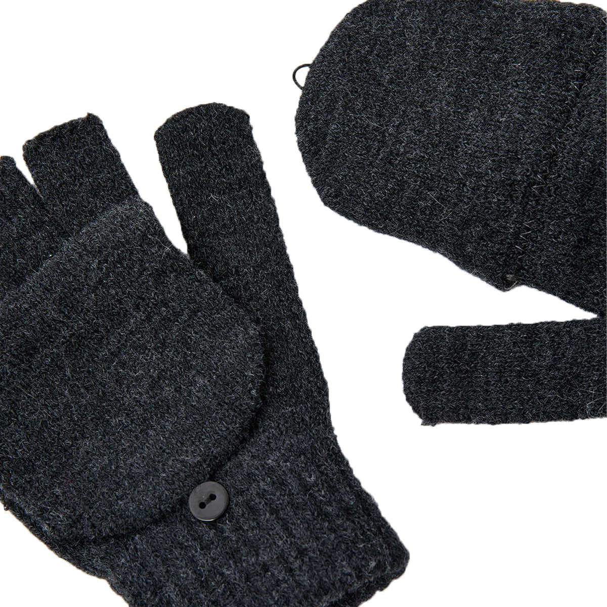 Women’s Knit Flip-Top Fingerless Gloves Convertible Mittens