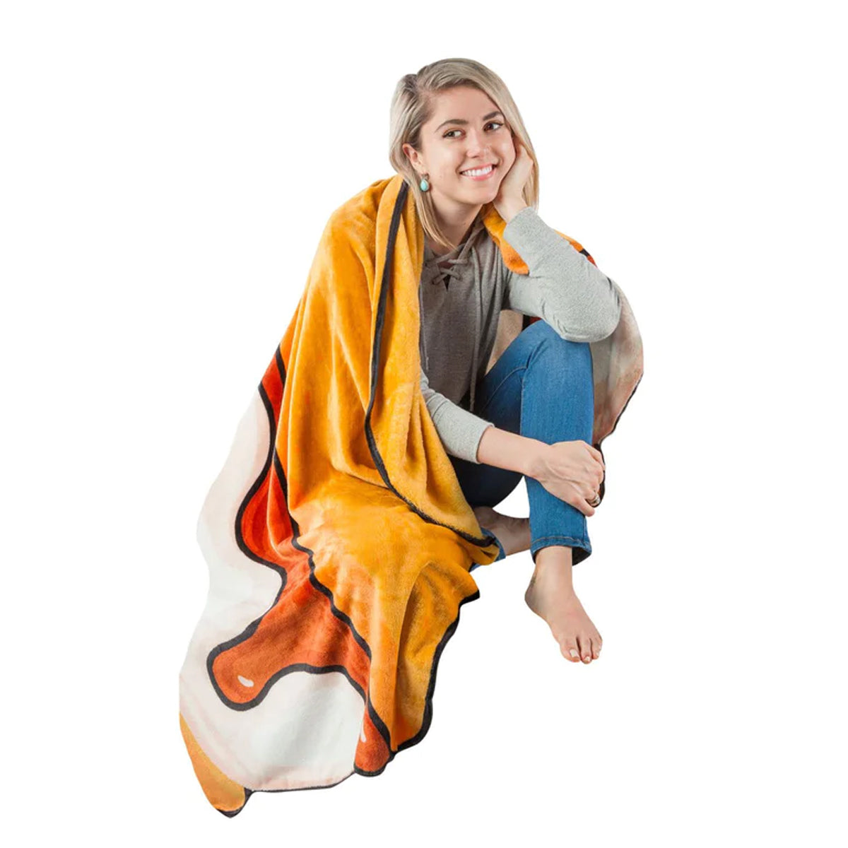 BigMouth 80x49” Super Soft Throw Blanket – S’mores