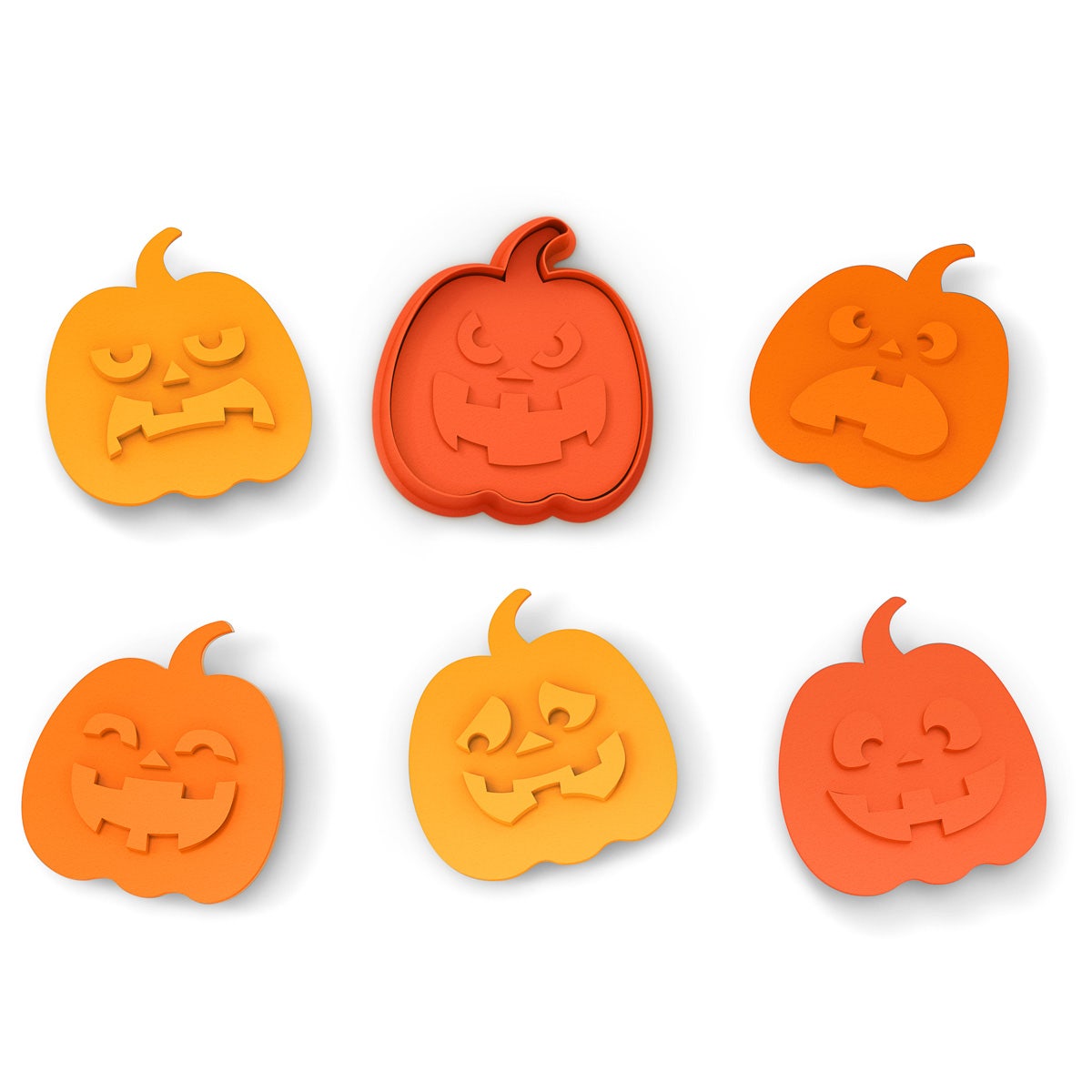 7pc Fred & Friends Snack-O-Lanterns – Cookie Cutter & Stampers