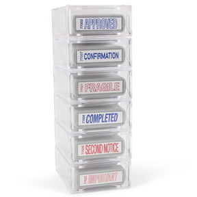 Officemate Pre-Inked Message Stamp - Self Inking, Quick Stamps