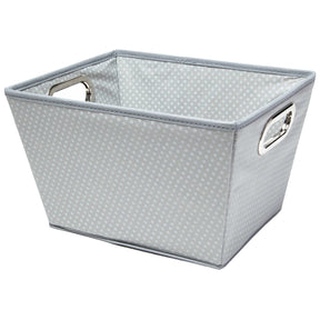 4pk Cloth-Covered 10" Tapered Storage Bins - Double Handles
