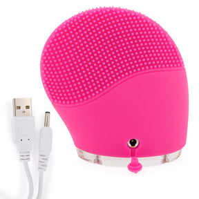 Beauty 360 Sonic Facial Brush – Vibrating Silicone, USB Recharge