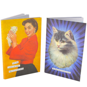 2pc Anne Taintor 4x6 Journal Notebook Set – Funny Retro Designs!