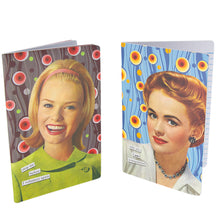 2pc Anne Taintor 4x6 Journal Notebook Set – Funny Retro Designs!