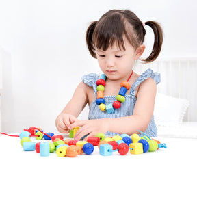 100pc New Classic Toys Wooden Lacing Beads – Kids Arts & Crafts