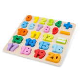 24pc New Classic Toys Wooden Number Puzzle – Kids Learning Fun