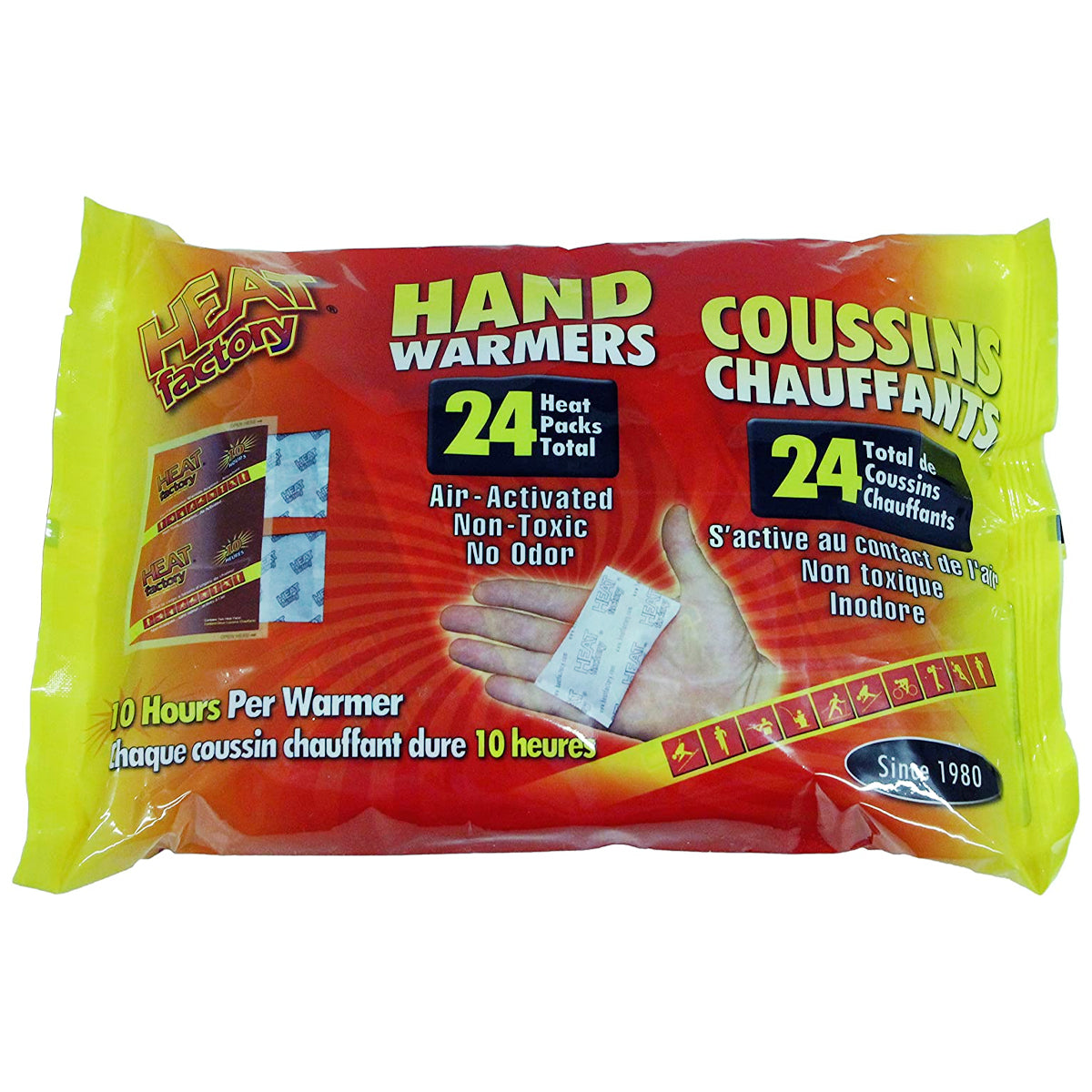 24pk Heat Factory Hand Warmers – Instant, Pocket Size Comfort