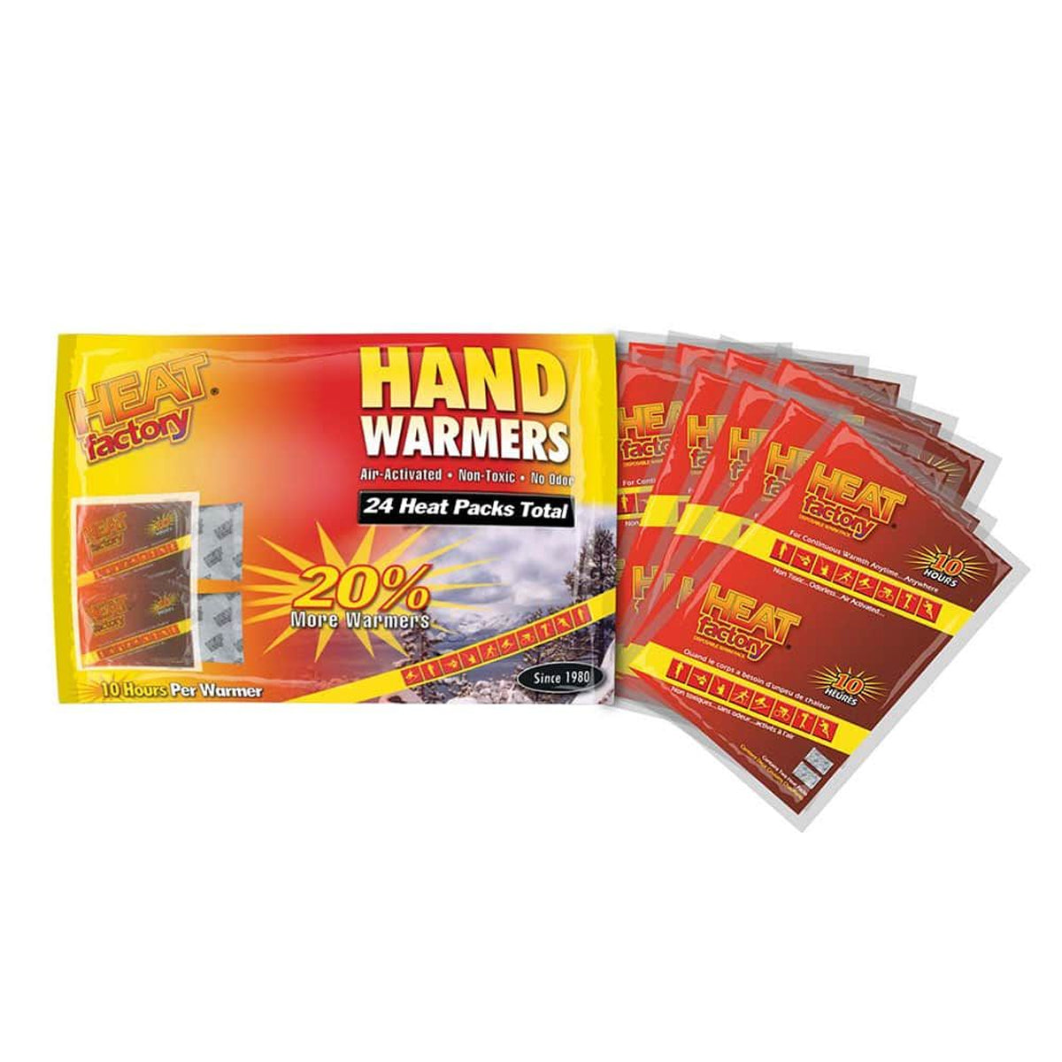 24pk Heat Factory Hand Warmers – Instant, Pocket Size Comfort