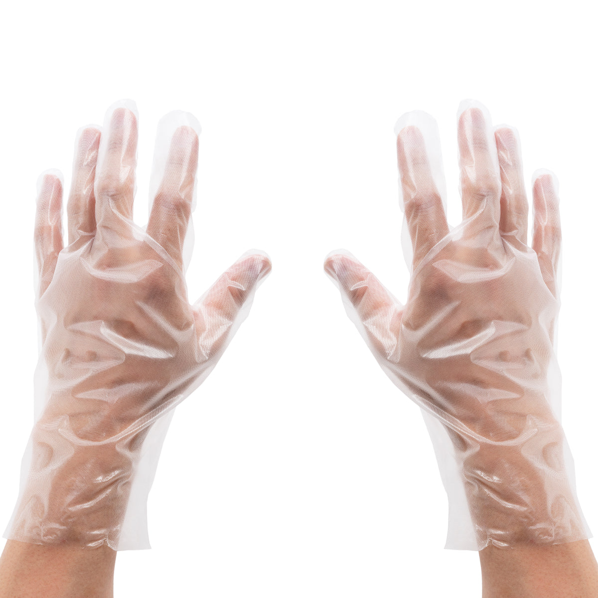 100pk Disposable Plastic Gloves – For Food Service & Cleaning