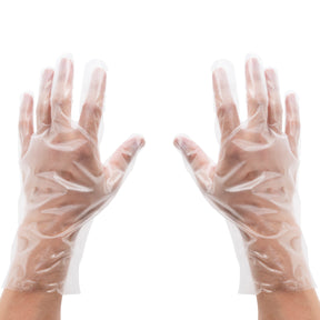 100pk Disposable Plastic Gloves – For Food Service & Cleaning