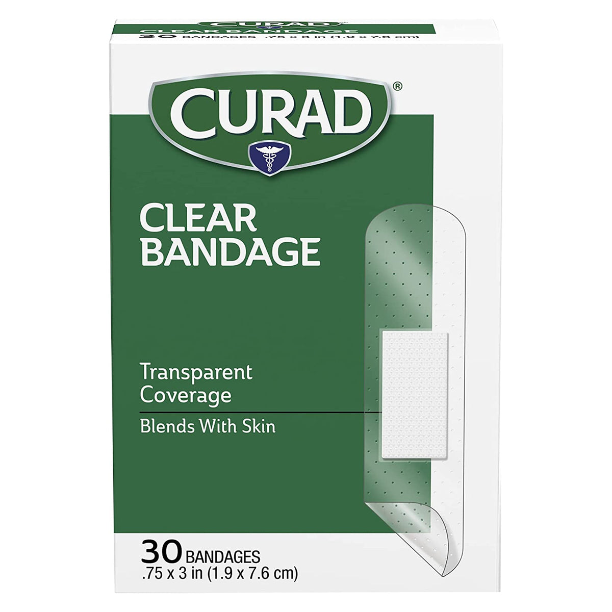 30pk Curad Clear Strip Bandages – Transparent Healing Comfort