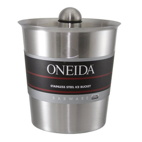 Oneida 2.3QT Insulated Ice Bucket Stainless Steel, Plastic Insert