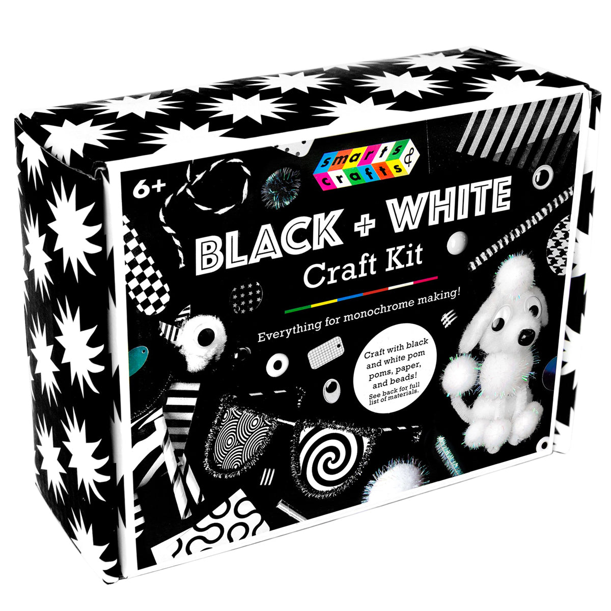 Smarts & Crafts Make Your Own Black and White Craft Kit (233 Pieces) by xpwholesale