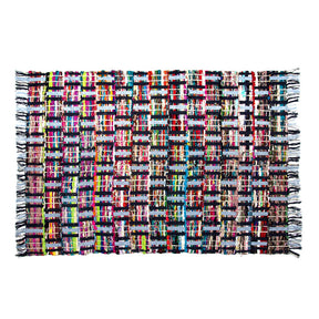 Sunrise Chindi Rug of Colorful Recycled Fabric – Many Styles