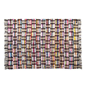 Sunrise Chindi Rug of Colorful Recycled Fabric – Many Styles