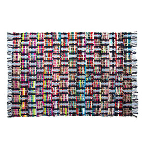 Sunrise Chindi Rug of Colorful Recycled Fabric – Many Styles
