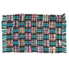 Sunrise Chindi Rug of Colorful Recycled Fabric – Many Styles