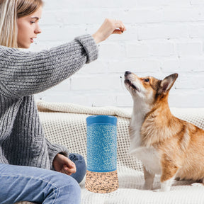 50.5oz Glass Pet Treat Jar & Airtight Lid – Great For Dog Training