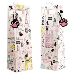 6pk Wine Bag Gift Sets – Bags Include Glass Charms Or Stopper