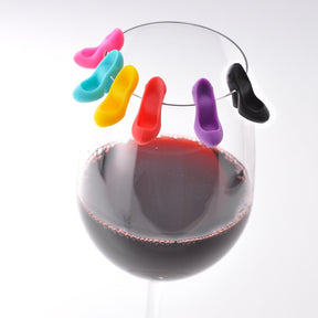 6pk Wine Bag Gift Sets – Bags Include Glass Charms Or Stopper