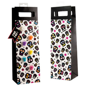 6pk Wine Bag Gift Sets – Bags Include Glass Charms Or Stopper