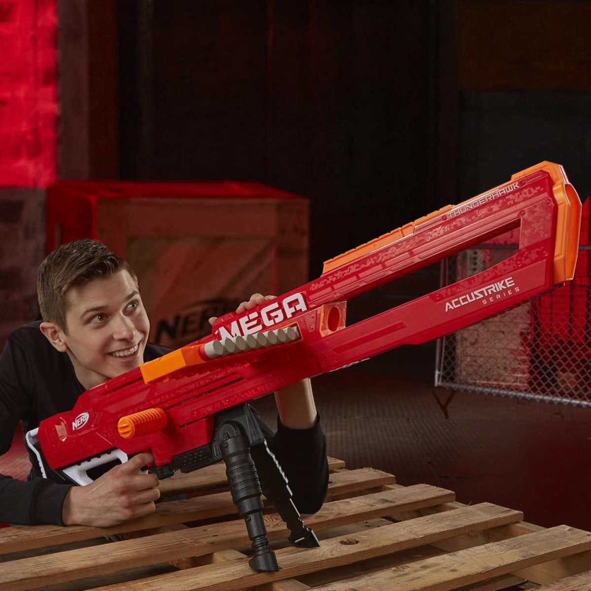 Nerf Thunderhawk Mega Toy Blaster Dart Gun – AccuStrike Series