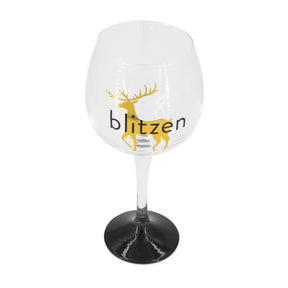 C.R. Gibson 16oz Blitzen Reindeer Wine Glass – For Holiday Cheer