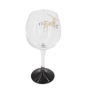 C.R. Gibson 16oz Blitzen Reindeer Wine Glass – For Holiday Cheer