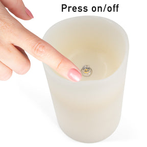 Matchless Candle Co LED Wax Vanilla Votive – Push Button & Timer