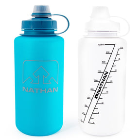 Nathan BigShot 1 Liter Hydration Bottle – Leak-Proof, Soft Sip