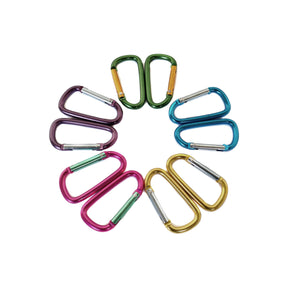 20pk Gold Lion Gear 2.25” Carabiners – Aluminum, Assorted Colors