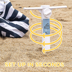 Beachr Adjustable ABS Plastic Umbrella Anchor – For Sand & Grass
