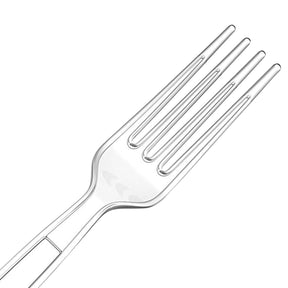 120pk Zeppoli 8” Plastic Fork Set – Clear, Sturdy, Recycle, Reuse