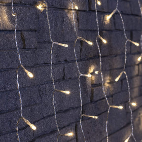 Sterno Home 300 White LED Curtain Lights – 8 Lighting Effects