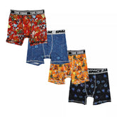 4pk Boys Stretch Sport Boxer Briefs With Favorite Characters