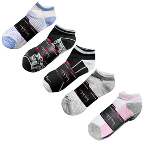 6 Pairs Nicole Miller Women’s No Show Socks – Flat Knit Comfort