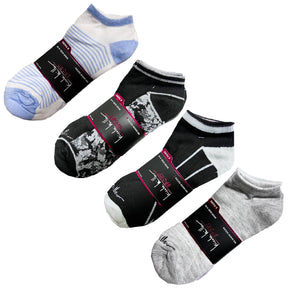 6 Pairs Nicole Miller Women’s No Show Socks – Flat Knit Comfort