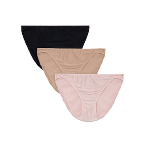 3pk Vanity Fair Radiant Bikini Panty Briefs With Comfort Stretch